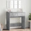Berkfield Dressing Table with Mirror Concrete Grey 80x39x80 cm 1