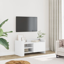 Berkfield TV Cabinet White 80x35x40 cm Engineered Wood