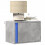 Berkfield Wall-mounted Bedside Cabinet with LED Lights Concrete Oak 1