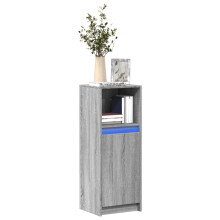 Berkfield Sideboard with LED Grey Sonoma 38x34x100 cm Engineered Wood