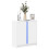 Berkfield Sideboard with LED White 77x34x85 cm Engineered Wood 1