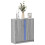 Berkfield Sideboard with LED Grey Sonoma 77x34x85 cm Engineered Wood 1