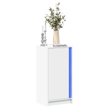 Berkfield Sideboard with LED White 42.5x34x85 cm Engineered Wood