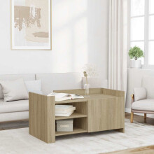 Berkfield Coffee Table Sonoma Oak 100x50x50 cm Engineered Wood
