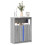 Berkfield Sideboard with LED Grey Sonoma 77x34x100 cm Engineered Wood 1