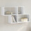 Berkfield Wall Shelf White 100x20x53 cm Engineered Wood 1