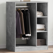 Berkfield Wardrobe Concrete Grey 77x48x102 cm Engineered Wood