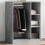 Berkfield Wardrobe Concrete Grey 77x48x102 cm Engineered Wood 1
