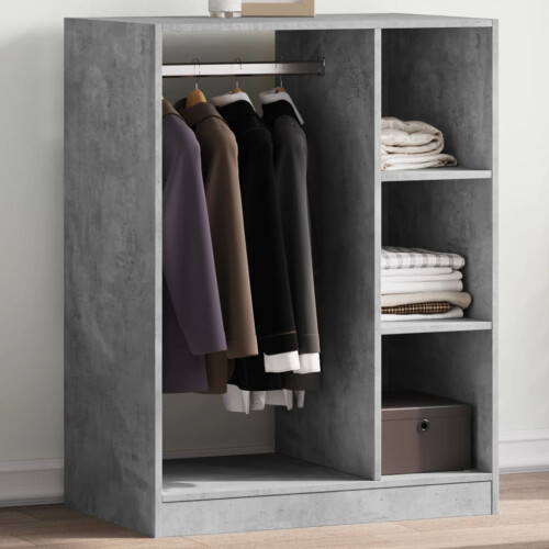 Berkfield Wardrobe Concrete Grey 77x48x102 cm Engineered Wood