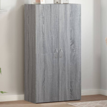 Berkfield File Cabinet Grey Sonoma 60x32x115 cm Engineered Wood