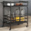 Berkfield Kitchen Trolley Black 82x40x78.5 cm Engineered Wood 1