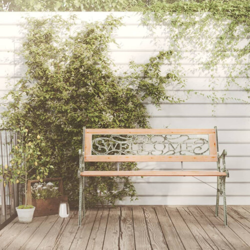 Berkfield Garden Bench 122 cm Solid Firwood 2
