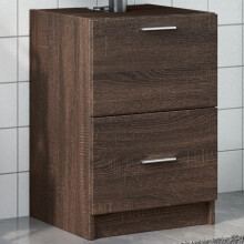 Berkfield Sink Cabinet Brown Oak 40x37x59 cm Engineered Wood
