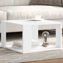 Berkfield Coffee Table White 51.5x51.5x30 cm Engineered Wood