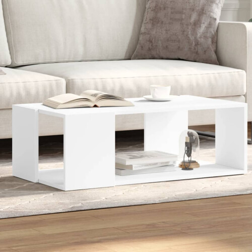 Berkfield Coffee Table White 89.5x48x30 cm Engineered Wood