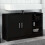 Berkfield Sink Cabinet Black 90x29x55 cm Engineered Wood 1