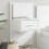 Berkfield Wall-mounted Bedside Cabinet with LED Lights White 1