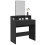Berkfield Dressing Table with Mirror Black 80x41x144.5 cm 1