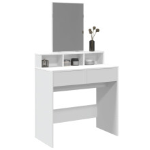 Berkfield Dressing Table with Mirror White 80x41x144.5 cm