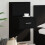 Berkfield Wall-mounted Bedside Cabinet with LED Lights Black 1