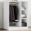 Berkfield Wardrobe White 77x48x102 cm Engineered Wood 1