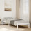 Berkfield Extra Long Bed Frame without Mattress White 90x220 cm Solid Wood Pine 1