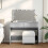Berkfield Dressing Table with LED Concrete Grey 100x40x120 cm 1
