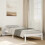 Berkfield Extra Long Bed Frame without Mattress White 100x210 cm Solid Wood Pine 1