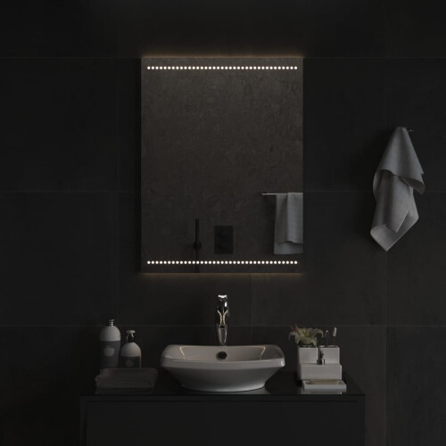 Berkfield LED Bathroom Mirror 60x80 cm 2