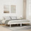 Berkfield Extra Long Bed Frame without Mattress White 200x220 cm Solid Wood Pine 1