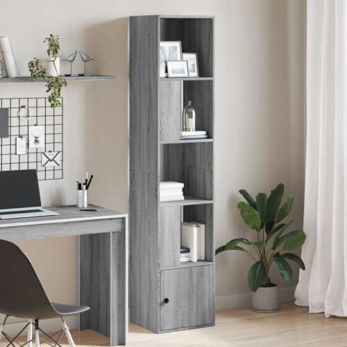 Berkfield Bookcase Grey Sonoma 40x36x189 cm Engineered Wood