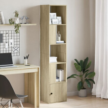 Berkfield Bookcase Sonoma Oak 40x36x189 cm Engineered Wood
