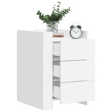 Berkfield Bedside Cabinet White 45x50x65 cm Engineered Wood
