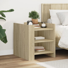 Berkfield Bedside Cabinet Sonoma Oak 45x50x50 cm Engineered Wood