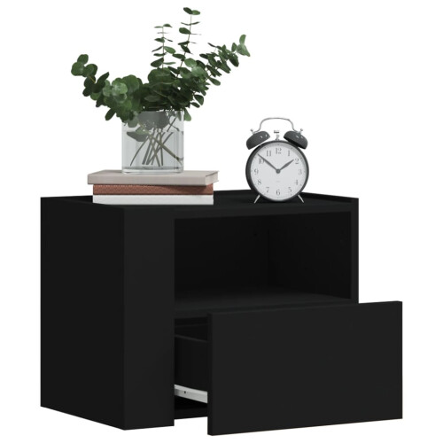 Berkfield Wall-mounted Bedside Cabinets 2 pcs Black 45x30x35 cm