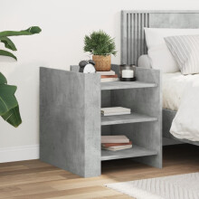 Berkfield Bedside Cabinet Concrete Grey 45x50x50 cm Engineered Wood