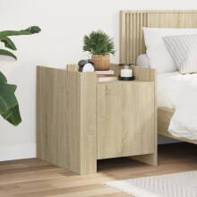 Berkfield Bedside Cabinet Sonoma Oak 45x50x50 cm Engineered Wood