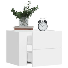 Berkfield Wall-mounted Bedside Cabinet White 45x30x35 cm