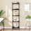 Berkfield Bookcase 5-Tier Black 40x30x154 cm Engineered Wood 1