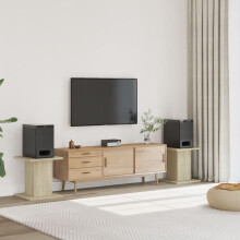 Berkfield Speaker Stands 2 pcs Sonoma Oak 30x30x40 cm Engineered Wood