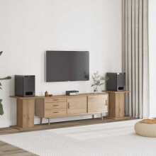 Berkfield Speaker Stands 2 pcs Artisian Oak 30x30x40 cm Engineered Wood