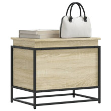Berkfield Storage Box with Lid Sonoma Oak 60x40x51.5 cm Engineered Wood