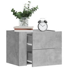 Berkfield Wall-mounted Bedside Cabinets 2 pcs Concrete Grey 45x30x35 cm