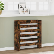 Berkfield Radiator Cover Smoked Oak 78x20x82 cm Engineered Wood