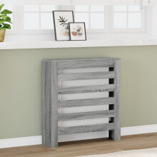 Berkfield Radiator Cover Grey Sonoma 78x20x82 cm Engineered Wood