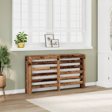 Berkfield Radiator Cover Old Wood 149x20x82 cm Engineered Wood