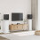 Berkfield Speaker Stands 2 pcs White 30x30x95 cm Engineered Wood 1