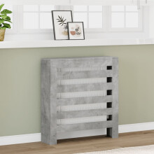 Berkfield Radiator Cover Concrete Grey 78x20x82 cm Engineered Wood