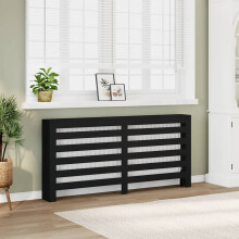 Berkfield Radiator Cover Black 175x20x82 cm Engineered Wood