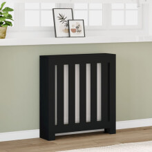 Berkfield Radiator Cover Black 78x20x82 cm Engineered Wood